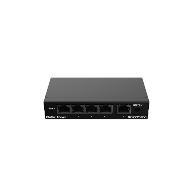 Ruijie RG-ES205GC 5-Port Gigabit Smart Switch, 5 Gigabit RJ45 Ports, Desktop Steel Case